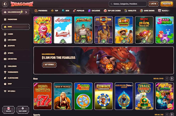 Dragonia casino screenshot 1