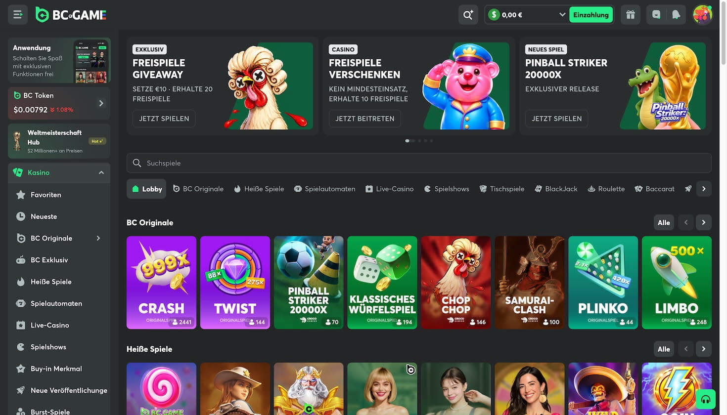 Spielautomaten im BC.Game Casino