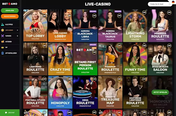 Live Casino Lobby
