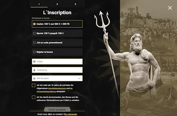 Registration page