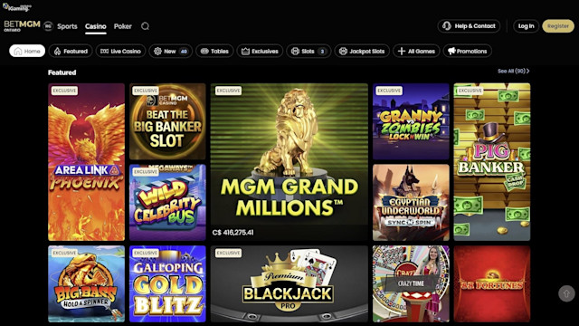 BetMGM Casino Ontario Screenshot 1
