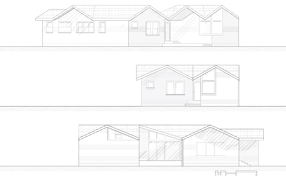 Mountain 3-Elevations