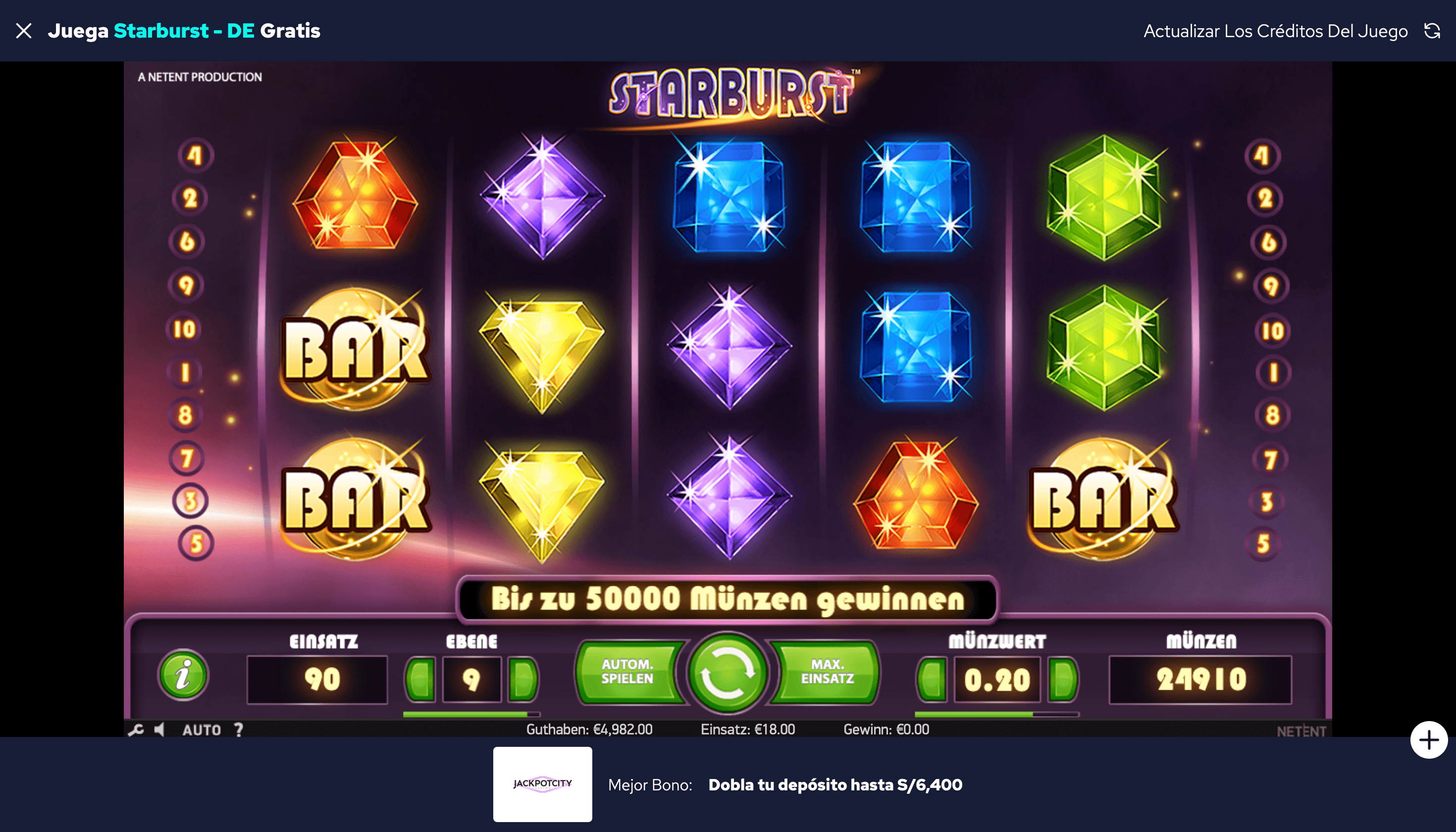 Starburst Bonus