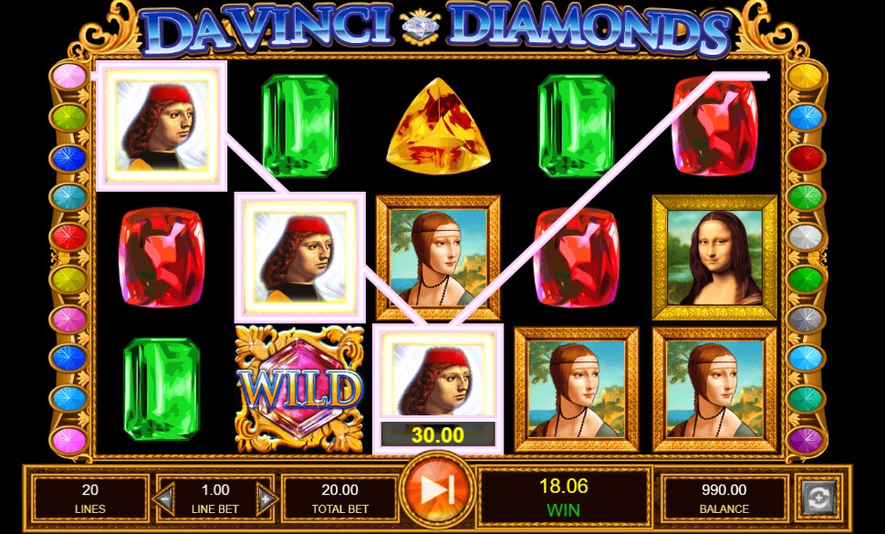 Da Vinci Diamonds Tragamonedas Bonos 