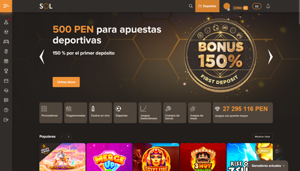 Registro Sol Casino Perú 