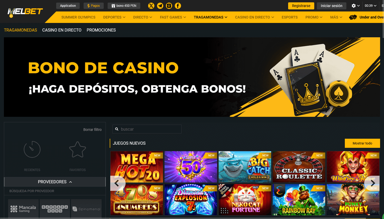 Homepage MelBet Casino