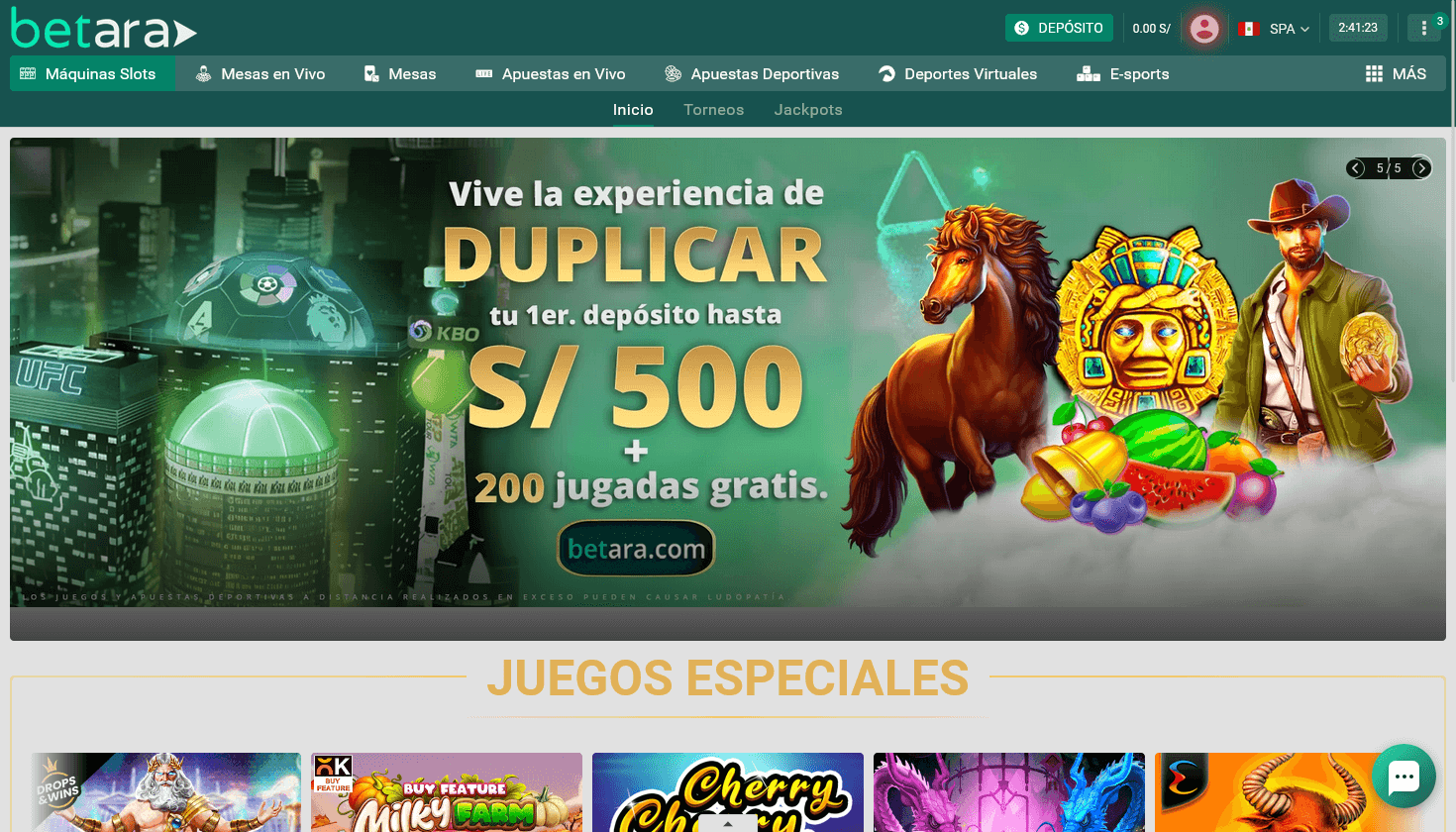 Homepage Betara Casino