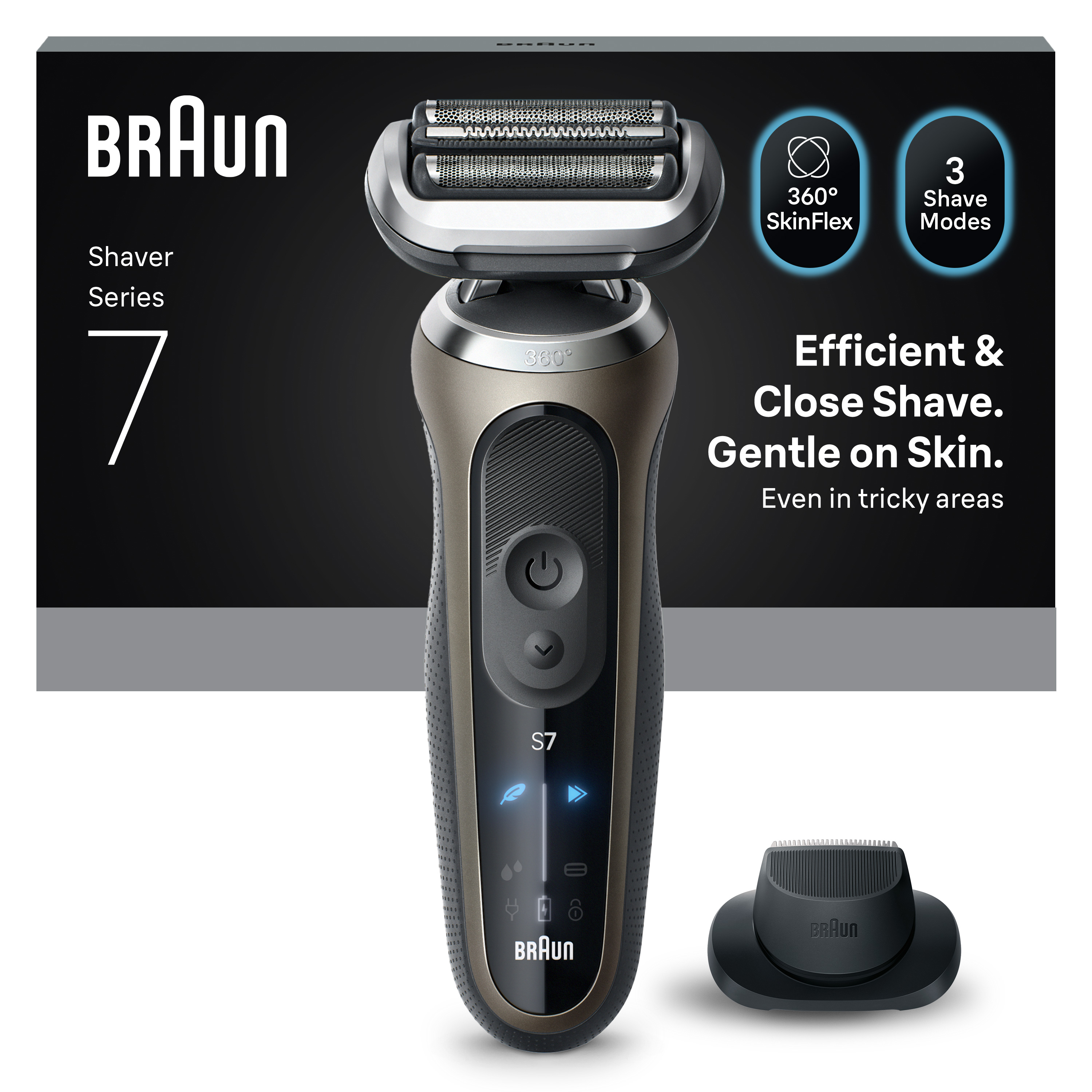 360° Flex Braun Series 7 Elektrikli Tıraş Makineleri | Braun TR
