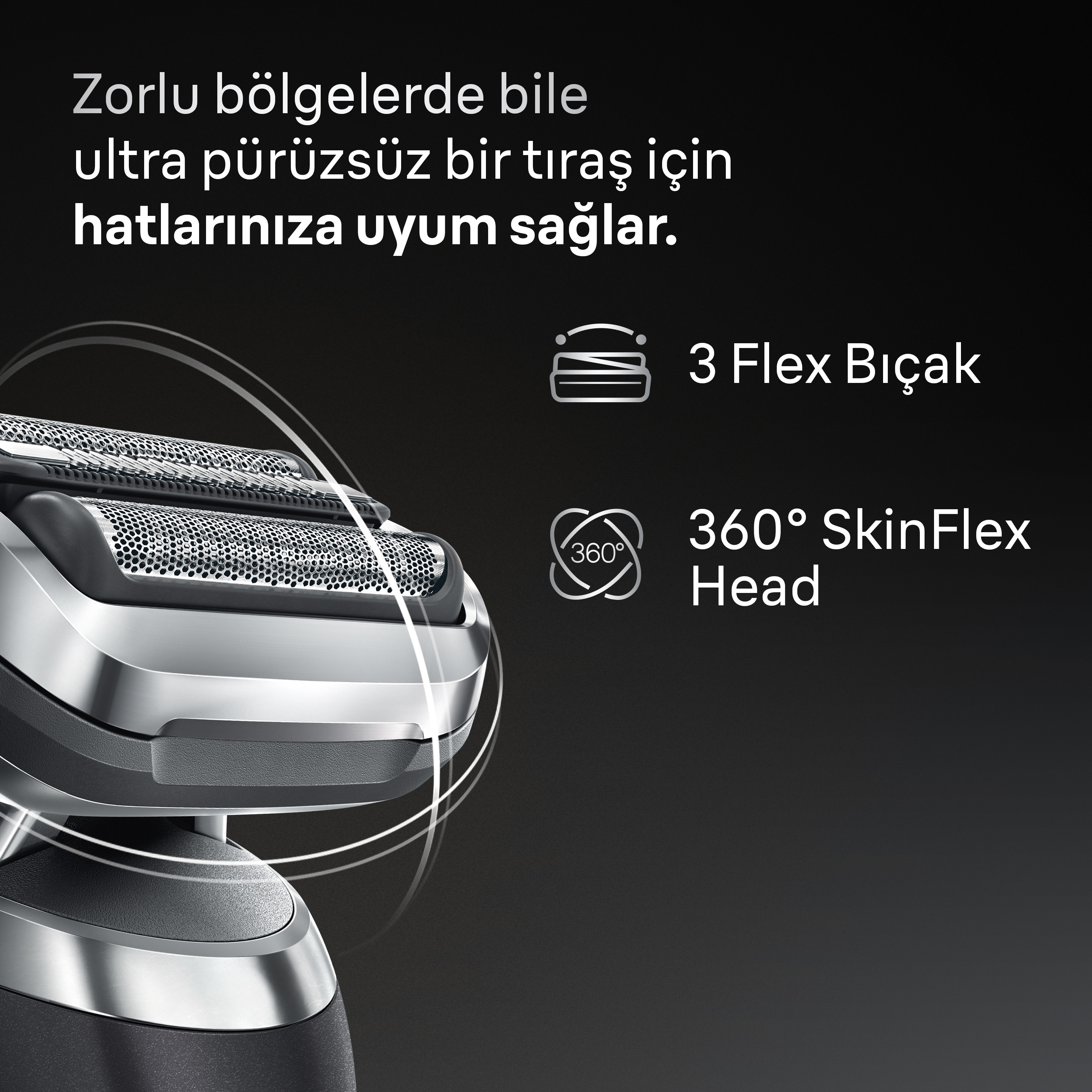 360° Flex Braun Series 7 Elektrikli Tıraş Makineleri | Braun TR