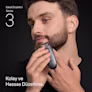 Braun Series 3 Sakal Düzeltici ile çene bölgesindeki sakallarını düzelten genç adam