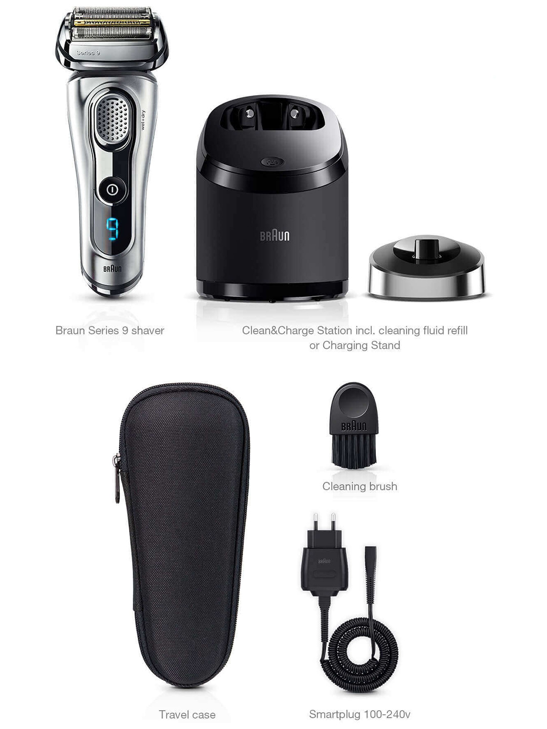 Braun Series 9 electric shaving machine range Braun