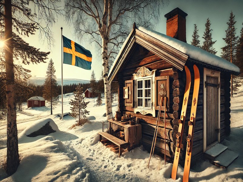 Swedish cabin compressed