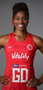 Ama Agbeze has been dubbed 'a marvel of the modern netball world’, having played in Australia, New Zealand and England, and across five positions on the court. Agile and adept, the experienced defender currently plies her trade for Severn Stars, bringing a wealth of knowledge to the Vitality Netball Superleague. A great orator and motivator, Ama was named England captain in 2016 and led the Vitality Roses to their historic gold medal at the 2018 Commonwealth Games. She was deservedly inducted into the England Netball Hall of Fame in testament to her contribution to the sport in England. As an inspiring mentor and speaker, Ama shares her experiences of teamwork, leadership and what it takes to be a winner. 
