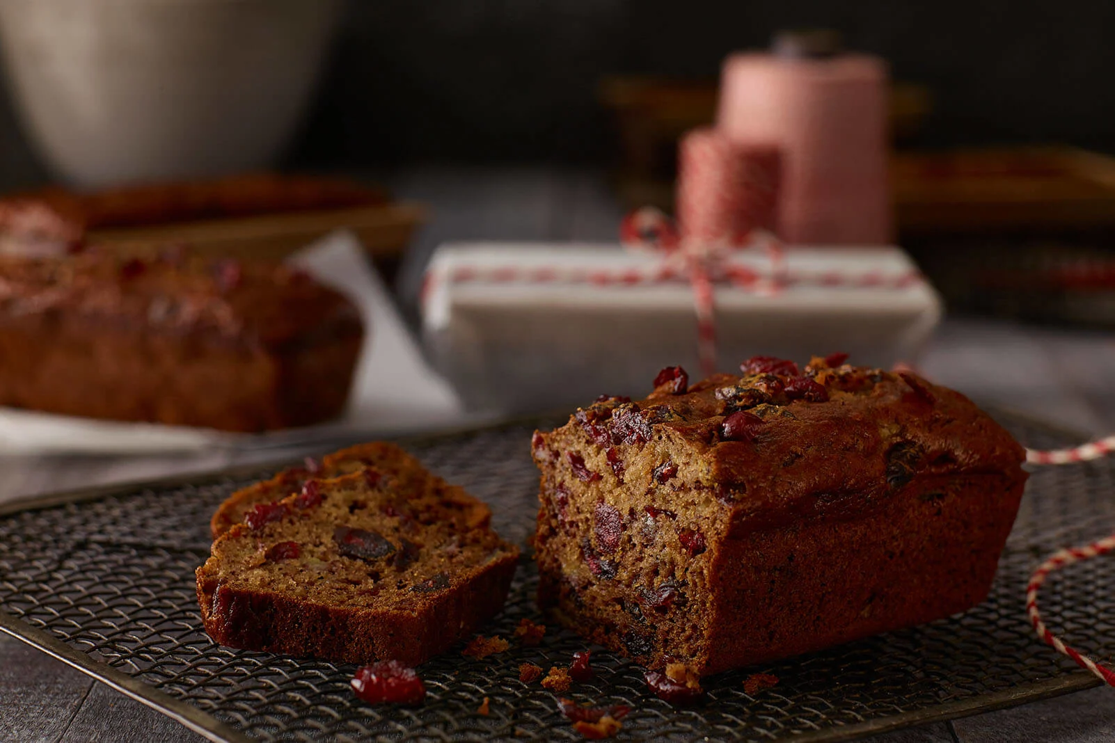 Healthy Banana Cranberry Bread
