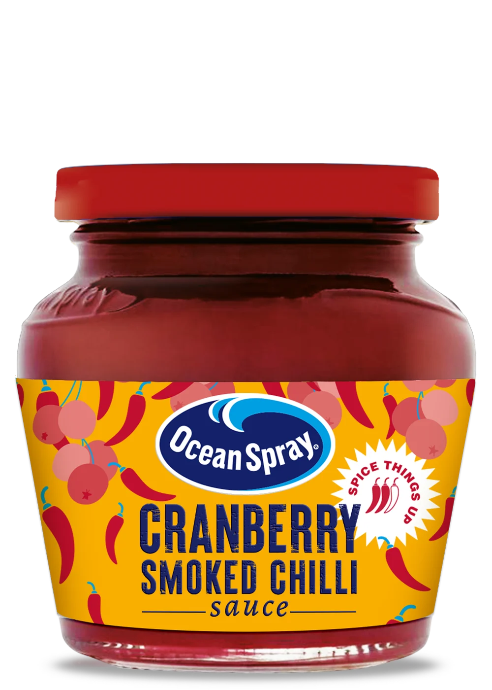 Front packshot of Cranberry Smoked Chill Sauce product