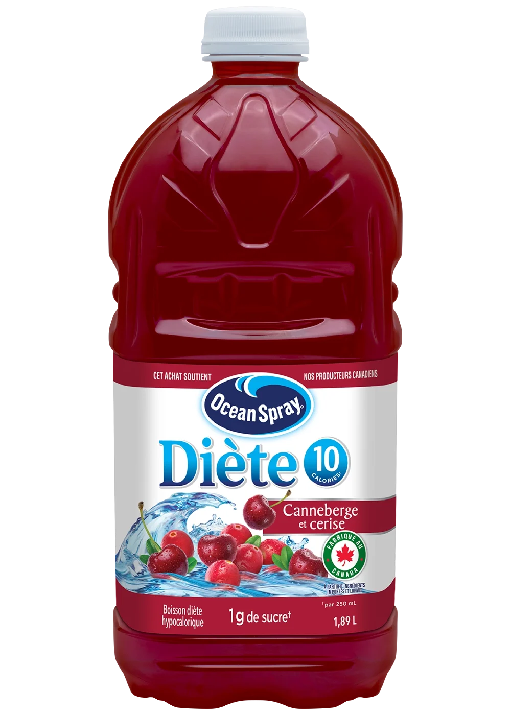 Canneberge et cerise Diète - Boisson hypocalorique 1,89L