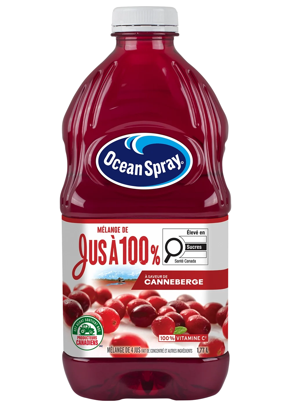Mélange de jus à 100 % - Canneberge 1,77L