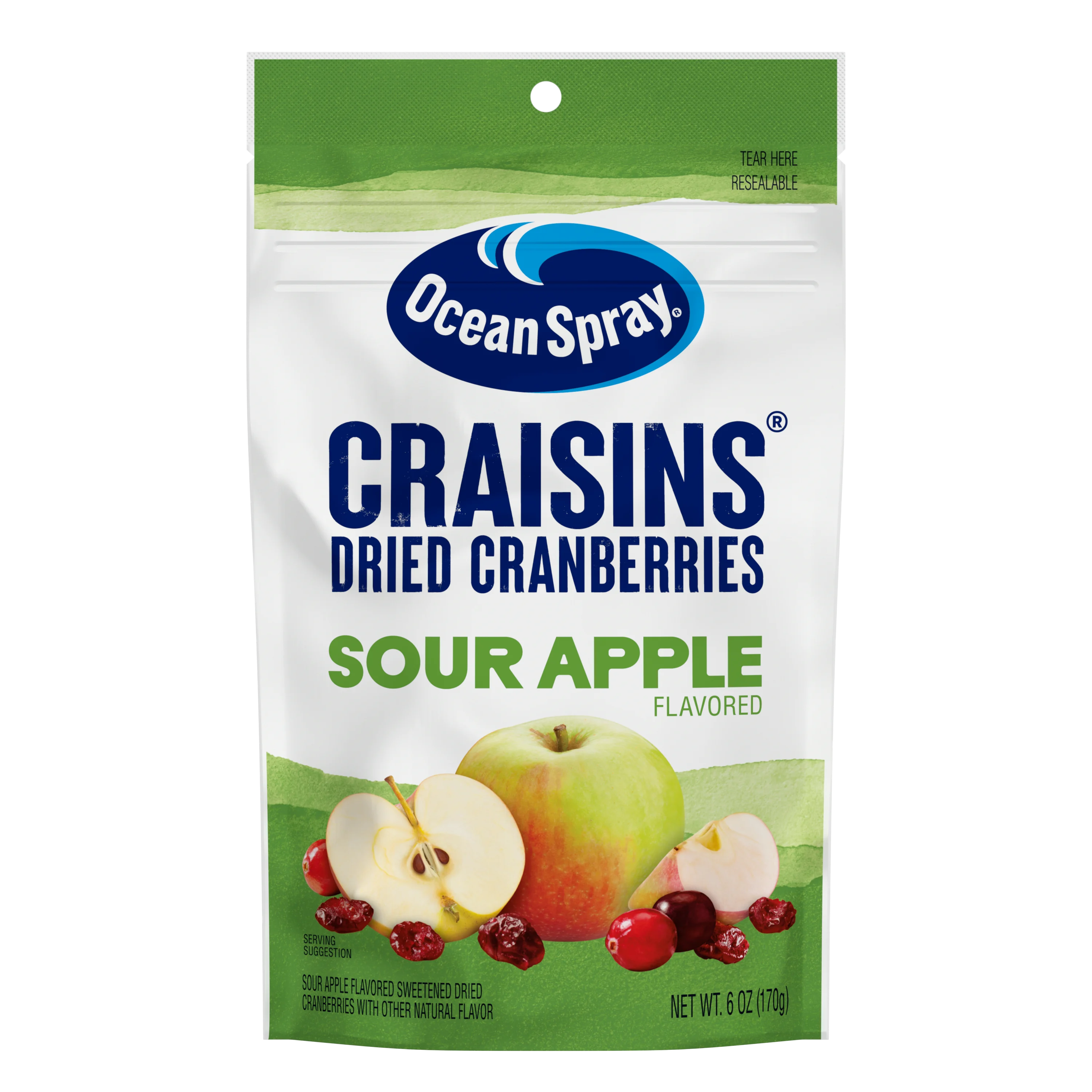 Sour Apple Craisins 6 oz