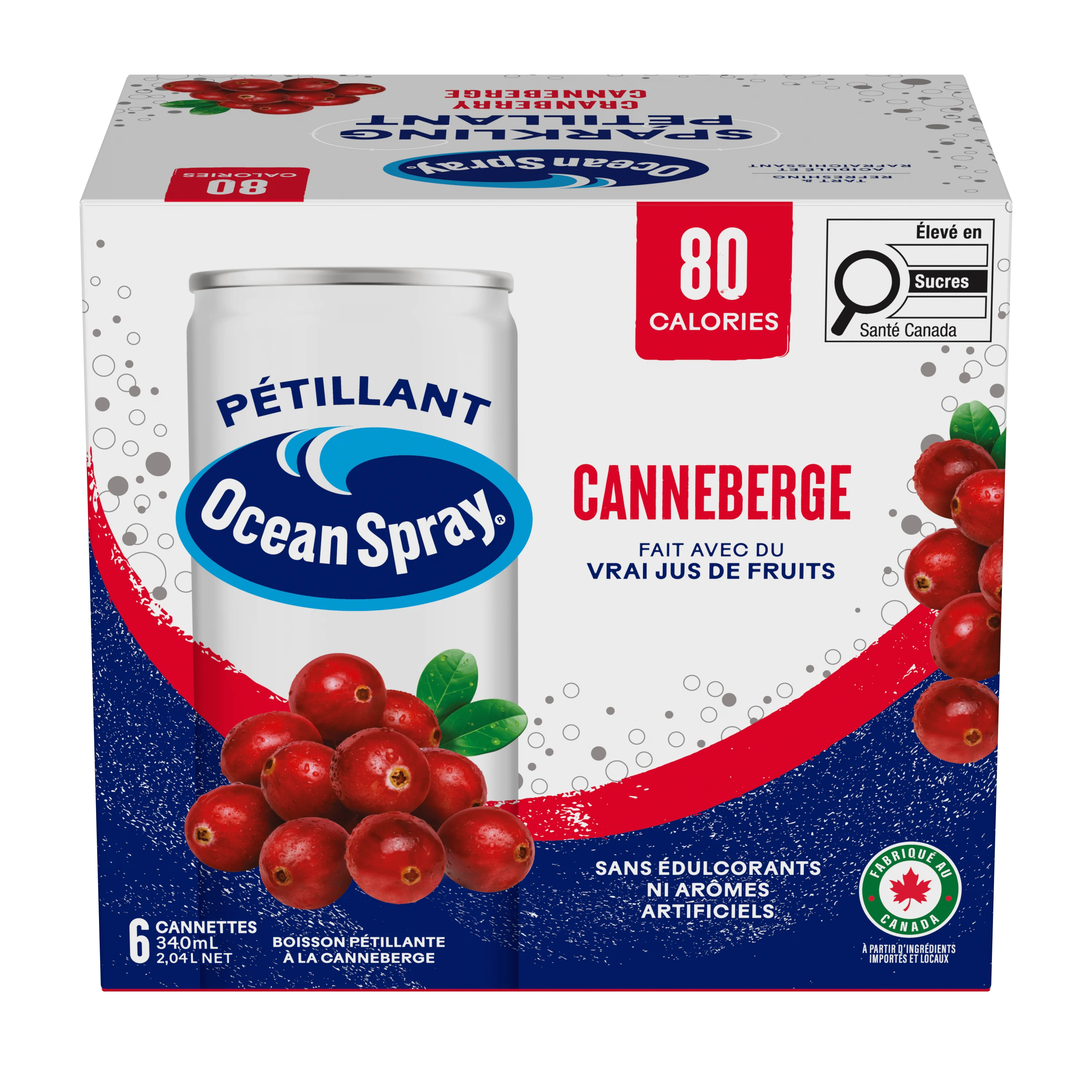 Boisson pétillante - Canneberge 6/340 ml