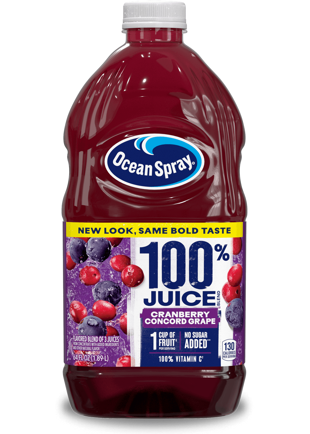 Ocean Spray® 100% Juice Blend: Healthy Cranberry Concord Grape Juice