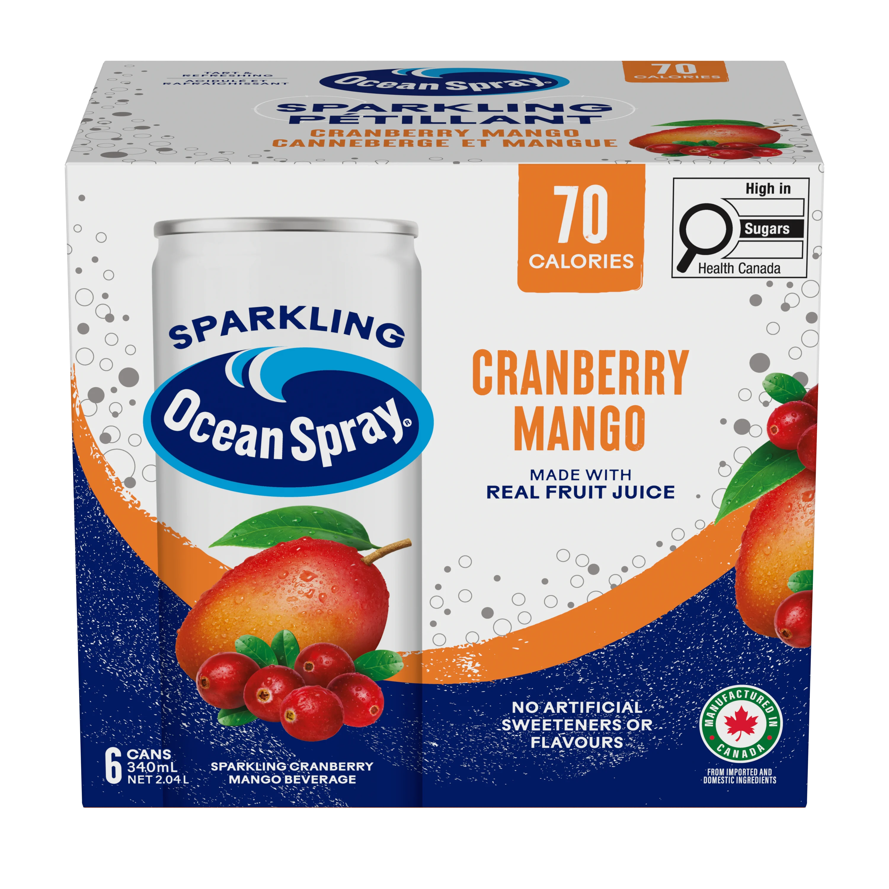 Sparkling Cranberry and Mango 6/340 ml