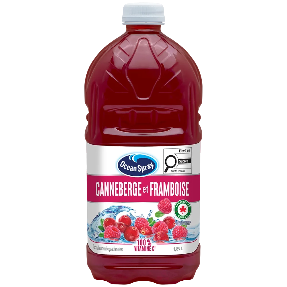 Cocktail aux canneberges et framboises 1,89L
