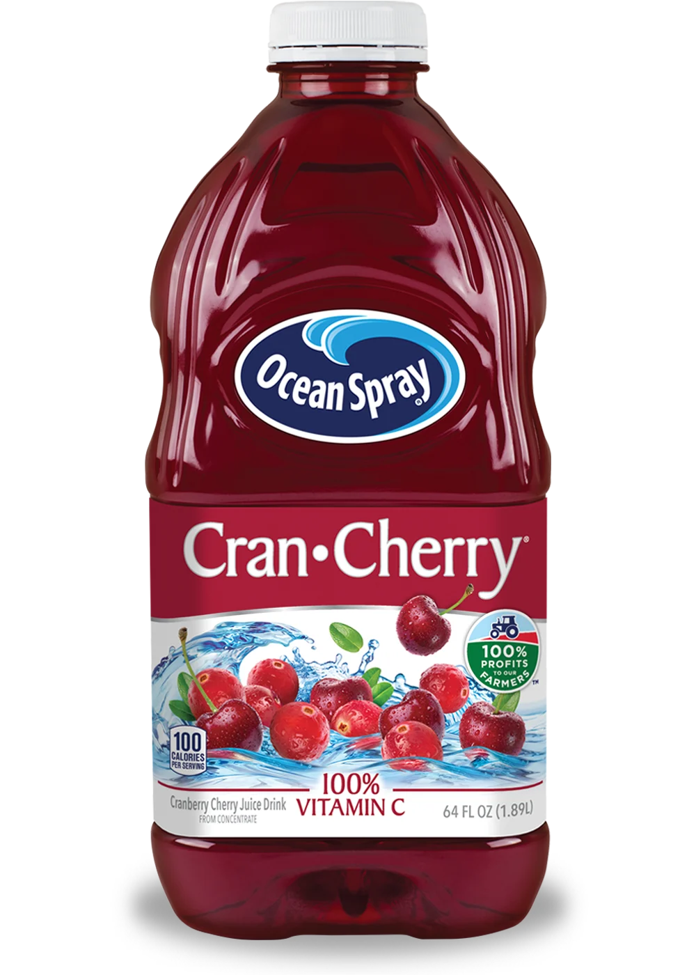 Cran•Cherry® Bebida de Cranberry y Cereza 64oz