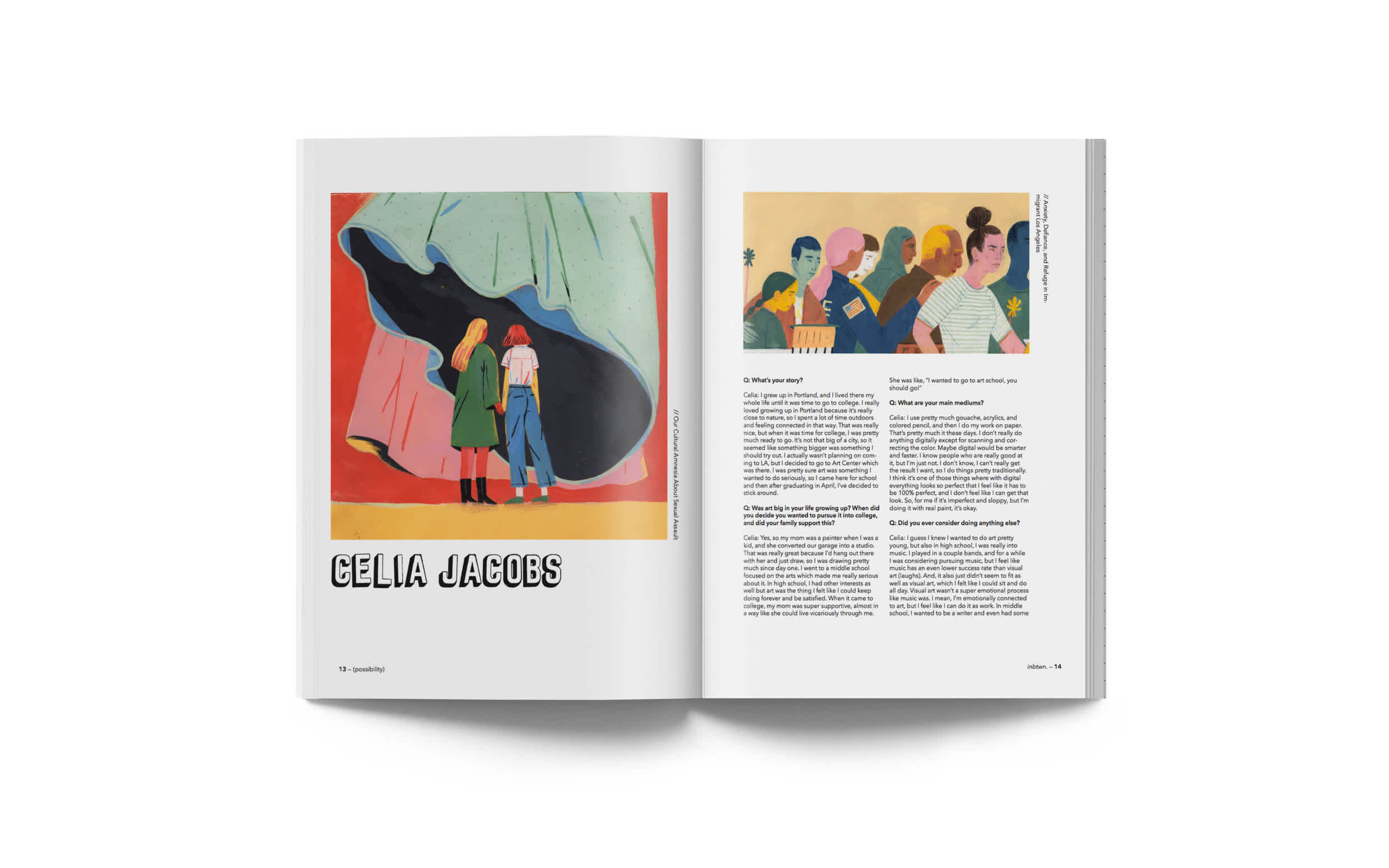Celia Jacobs spread
