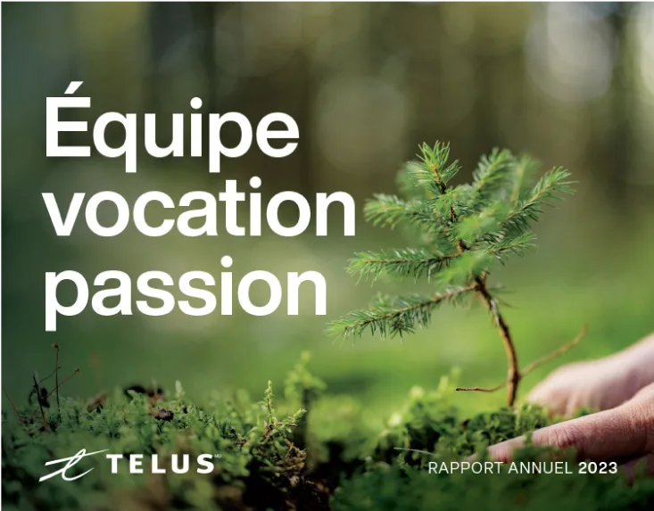 Couverture du rapport annuel 2023 de TELUS 