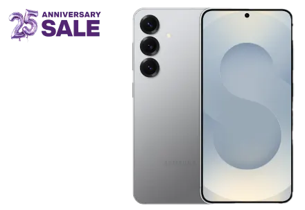 Front and back views of the Samsung Galaxy S25