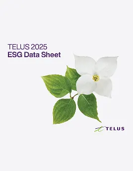 The cover of the 2023 TELUS ESG Data Sheet