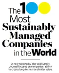 Wall Street Journal top 100 Most Sustainably Managed Companies in the World