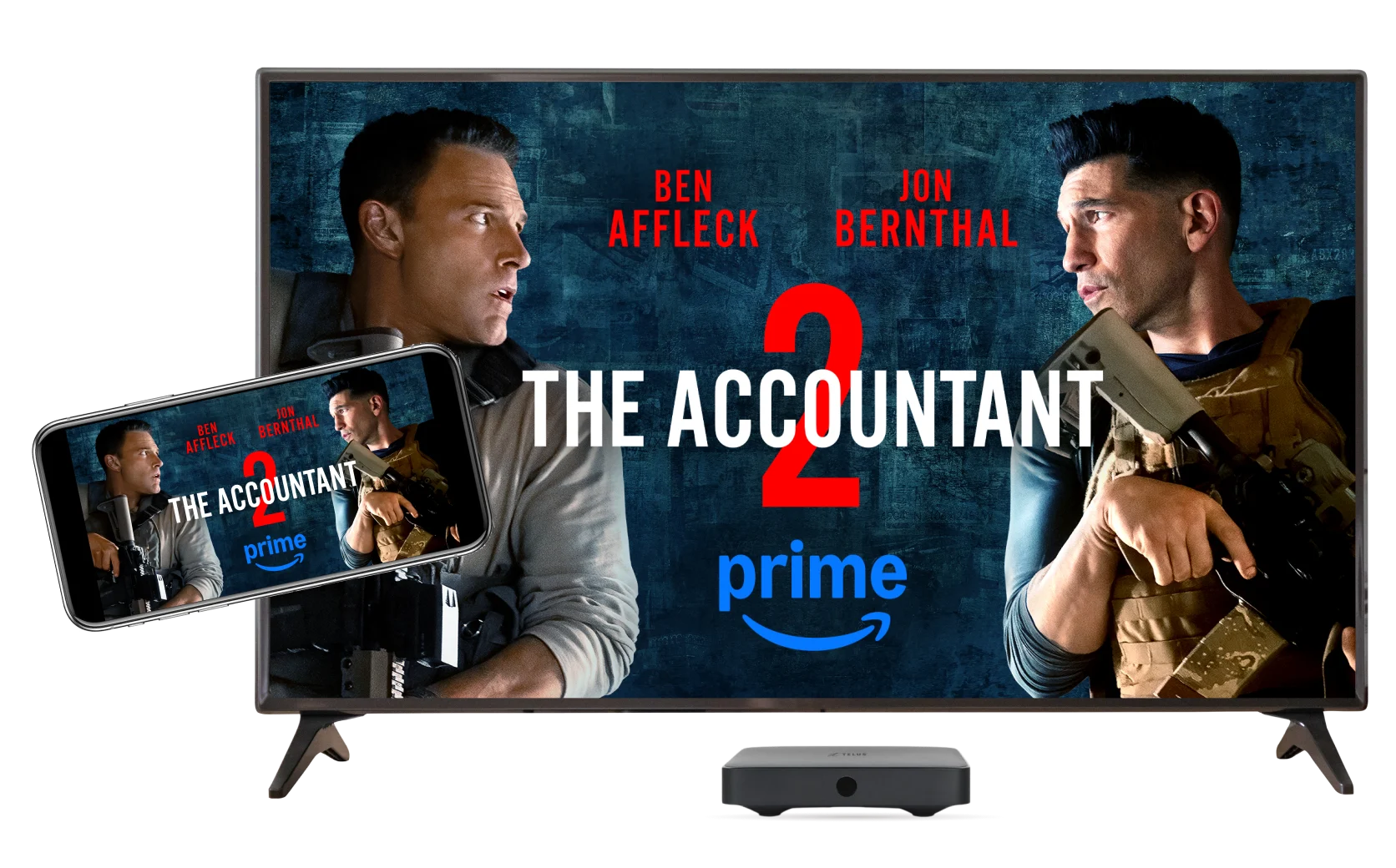Poster on TV for The Accountant 2