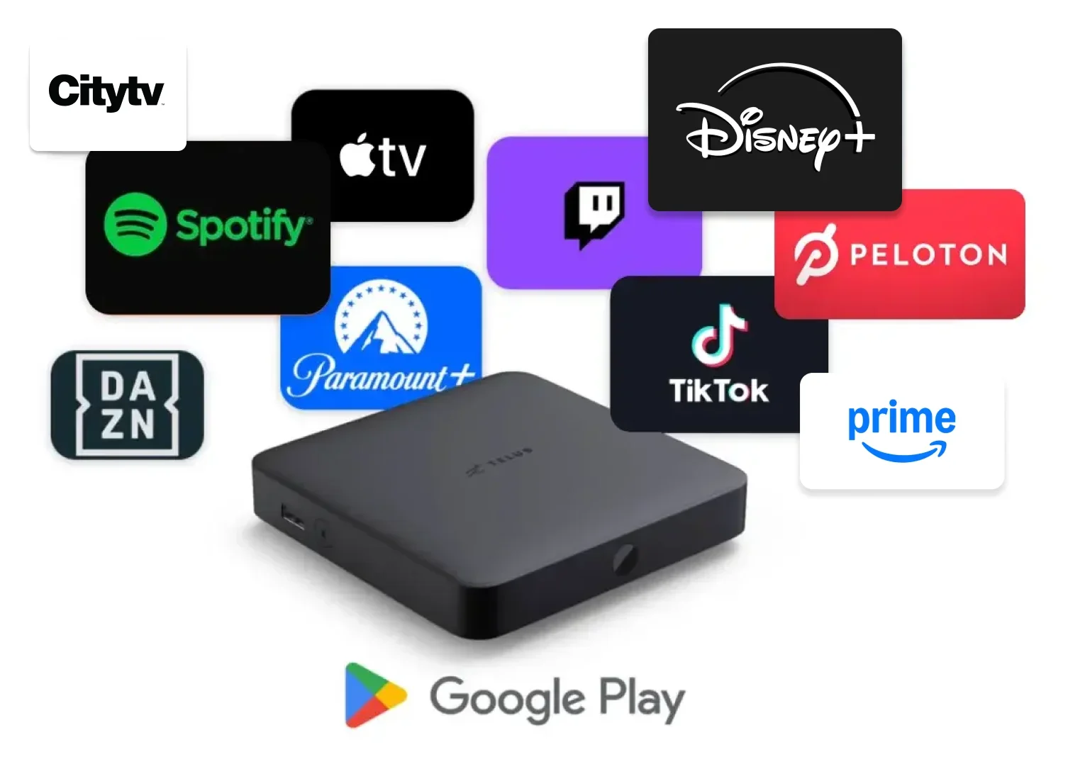 Access a world of apps easily through the new TELUS TV digital box using the Google Play Store.