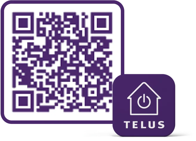 A QR Code for the Telus Smart Home app