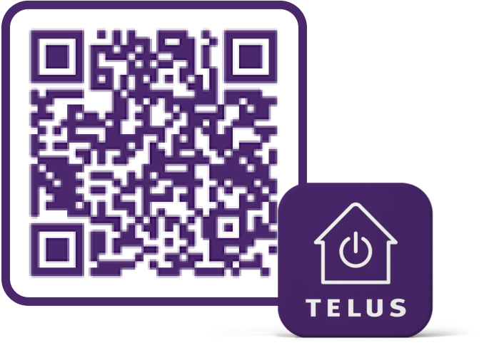 A QR Code for the Telus Smart Home app