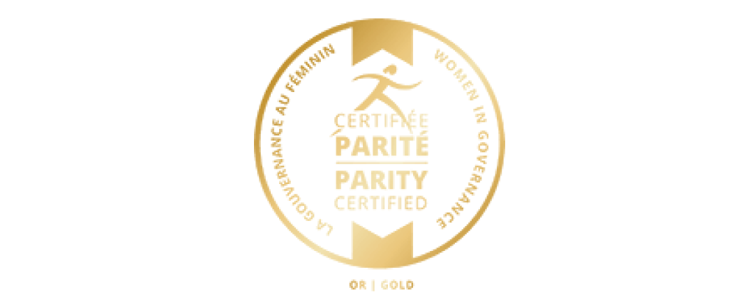 Gold Certification on Gender Parity, Women in Governance logo