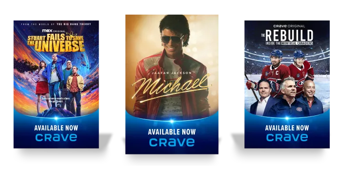 Three posters: Stuart Fails to Save the Universe, Michael and The Rebuild