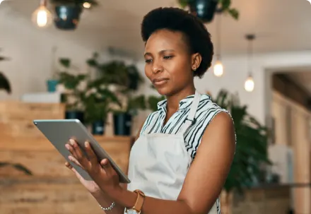 Women looking at iPad