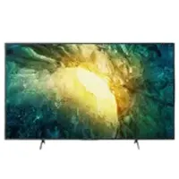 Sony Smart TV displaying a vibrant abstract design with shades of green and yellow.