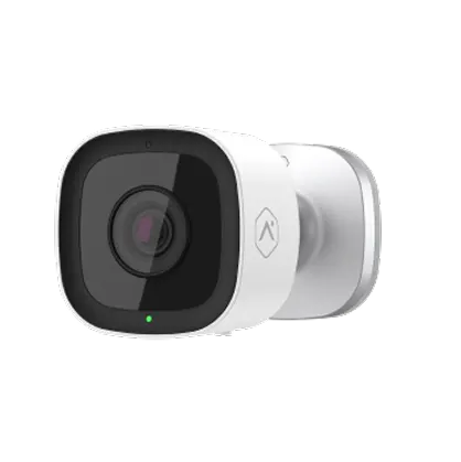 Caméra de surveillance extérieure blanche et noire