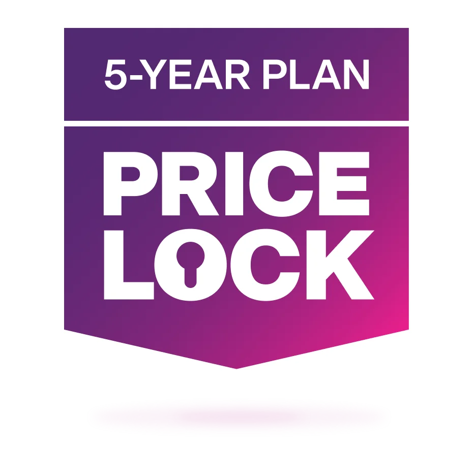 5-Year Plan Price Lock.