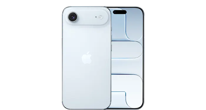 Vue avant et arrière de l'iPhone 17 Pro Max en Orange cosmique.