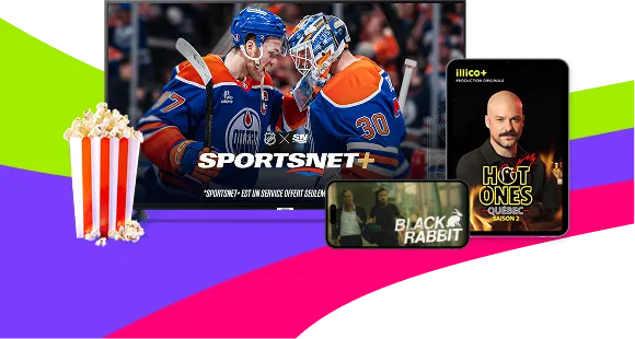 Des films et des séries de Netflix, Disney+ et Amazon Prime sont diffusés.