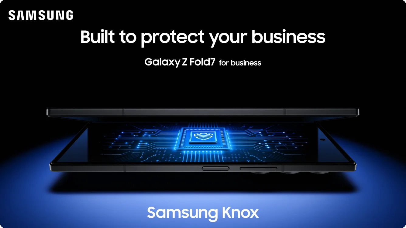 Front and back views of the  Galaxy Z Fold7