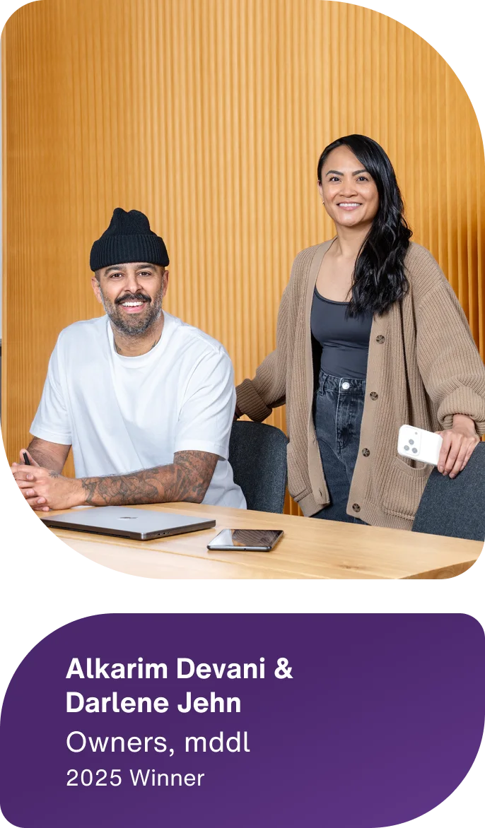 2025 winners Alkarim Devani and Darlene Jehn of mddl featured in collaborative office spaces.
