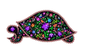 A depiction of theTurtle which represents longevity and wisdom.