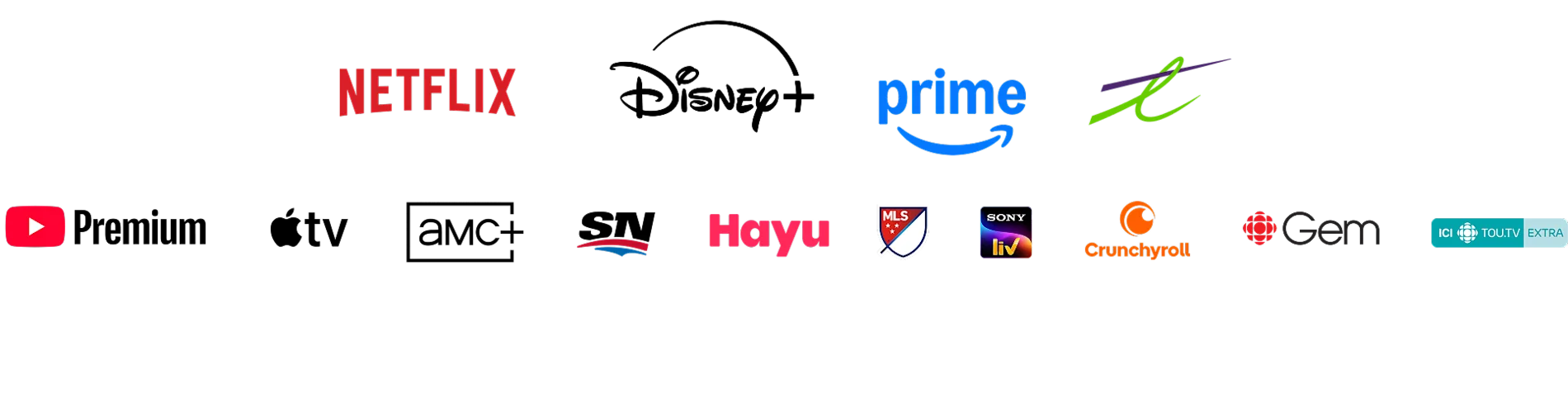 Stream+ Network Logos