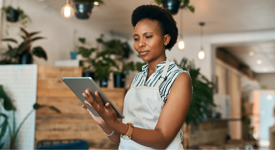 Women looking at iPad