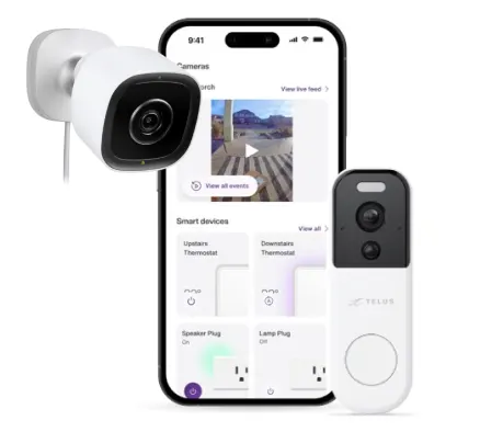 TELUS SmartHome app with the Doorbell Camera